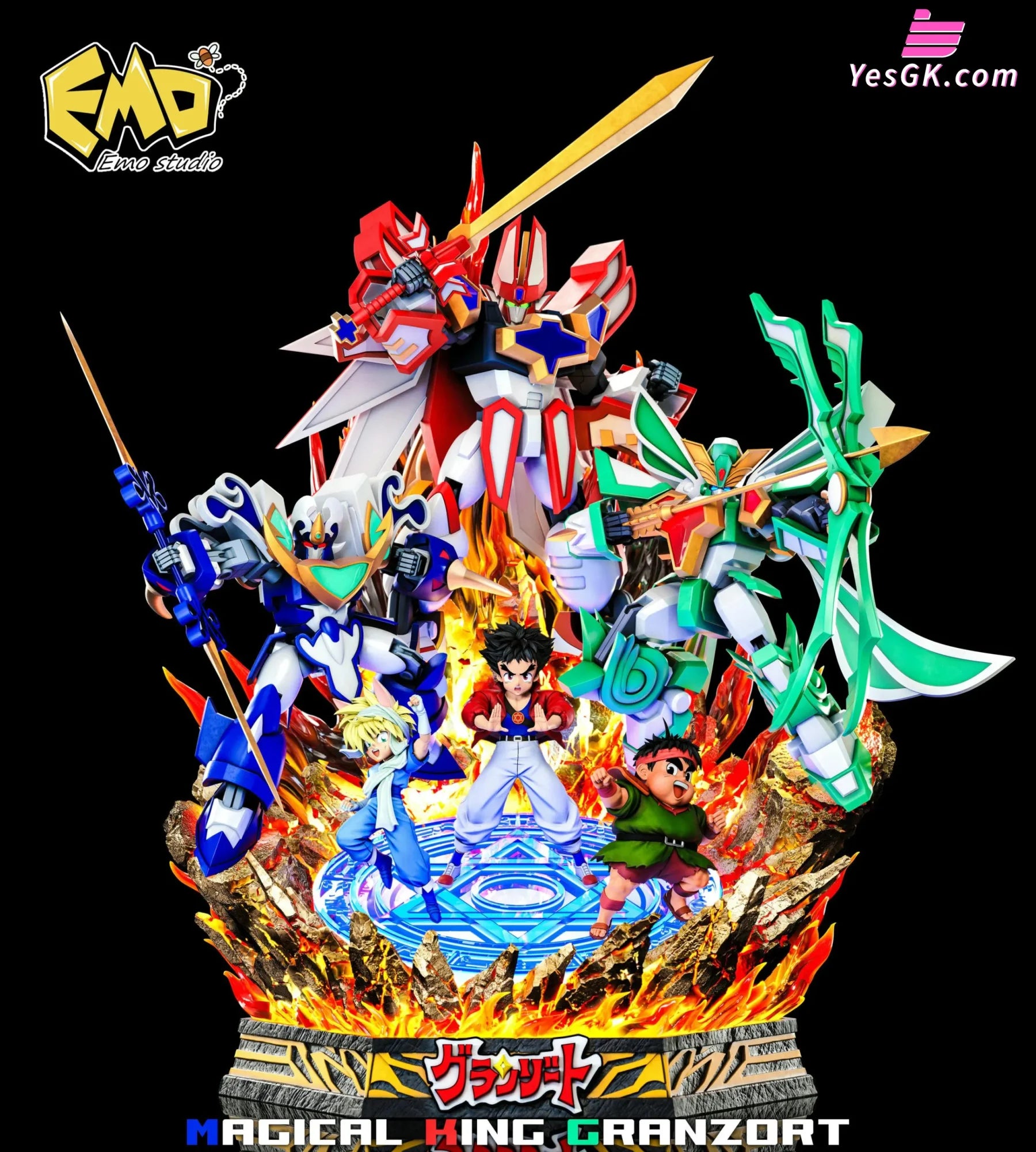 GO!n太くん – Der e Geistコラージュ作品｜額装アート｜ Magical King Granzort GK Statue - EMO Studio – YesGK