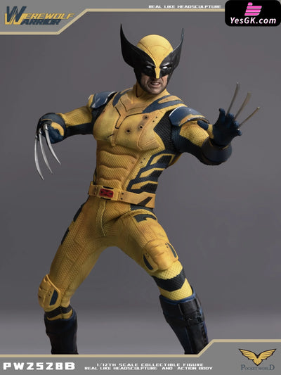 Marvel 1/12 WEREWOLF WARRIOR PW2528A & WEREWOLF WARRIOR Battle damaged version PW2528B Action Figure - PWTOYS Studio