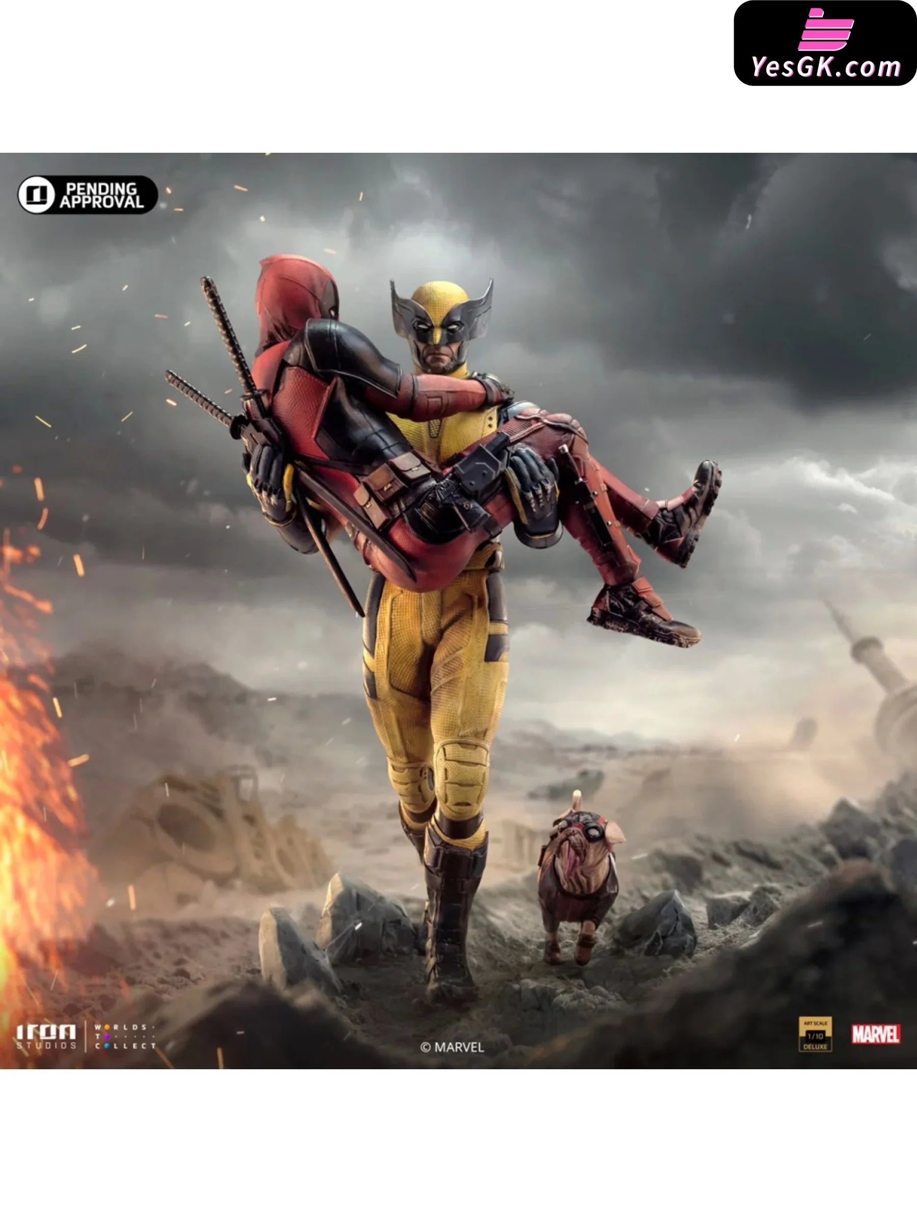 Marvel Deadpool And Wolverine Statue Marcas104724-10 (Licensed) - Iron Studio [Pre-Order] Marvel