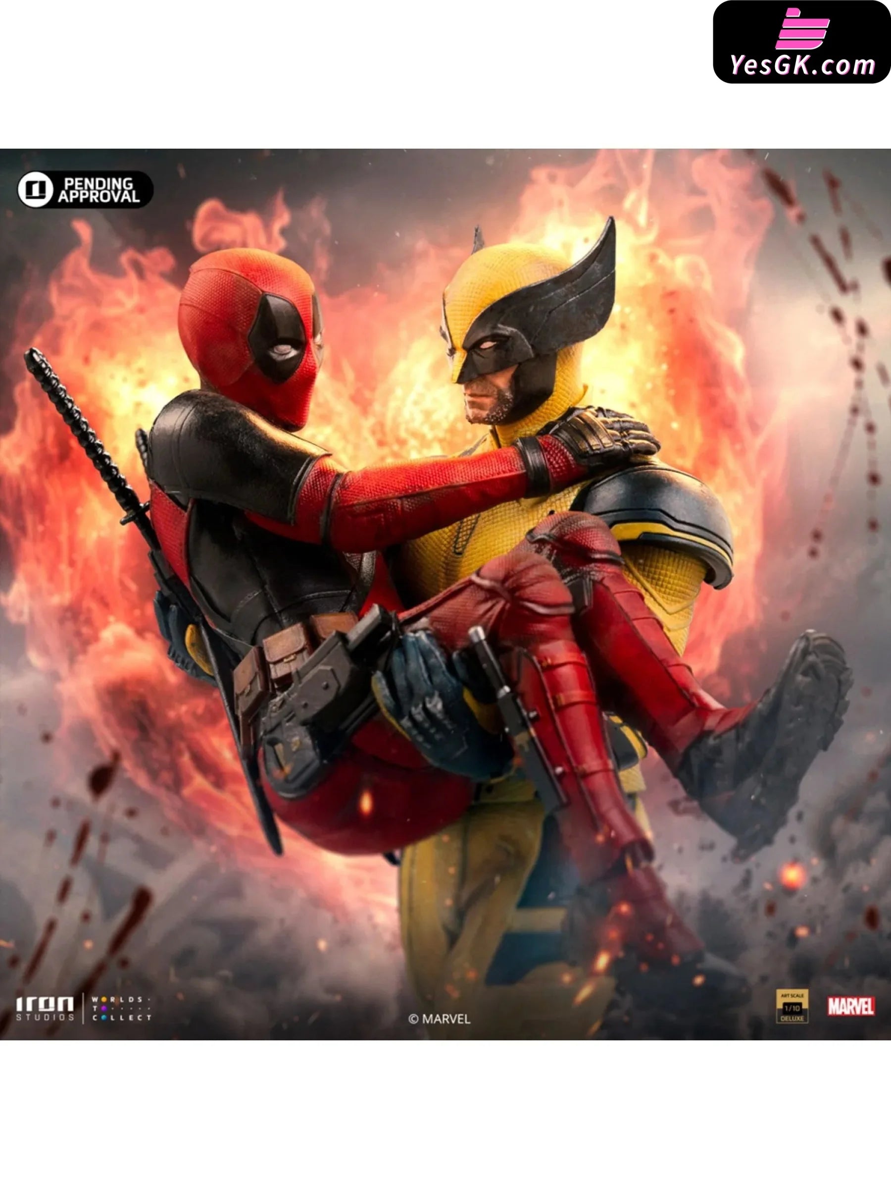 Marvel Deadpool And Wolverine Statue Marcas104724-10 (Licensed) - Iron Studio [Pre-Order] Deposit /