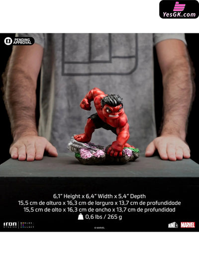 Marvel MiniCo Series Red Hulk MARCAS106624-MC (Licensed) Statue - Iron Studio [Pre-Order Closed] MARVEL
