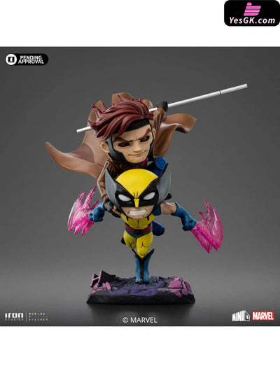 Marvel MiniCo Series X-Men 97 Gambit and Wolverine MARCAS112124-MC (Licensed) Statue - Iron Studio [Pre-Order Closed]