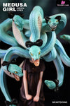 Medusa Girl: Green Viper & Crimson Viper Statue - WeArtDoing Studio