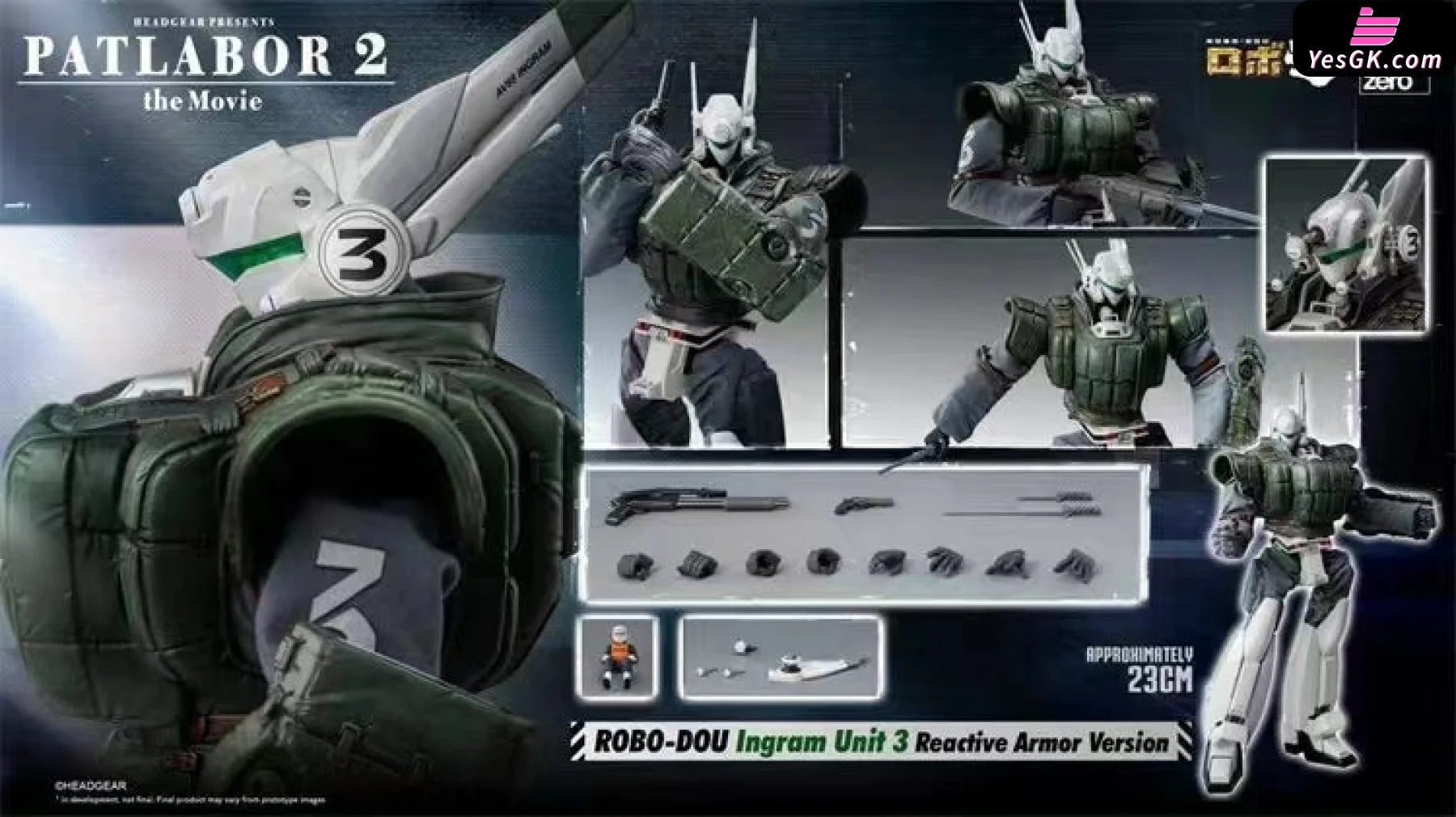 Mobile Police Patlabor The Movie Ⅱ Av-98 Ingram Reactive Armor Unit 1 3Z02110W0 2 3Z05050W0 3