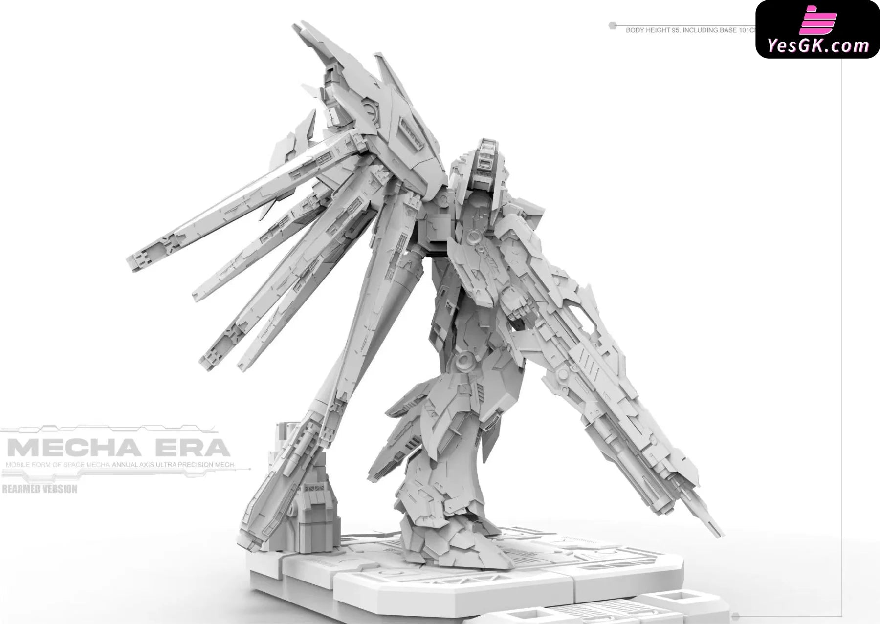 Mobile Suit Gundam Space Warrior Form 093 And Heavy Armor 093-2 Statue - Mecha Era Studio