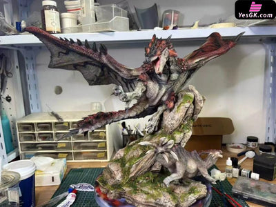 Monster Hunter Rathalos & Azure Rathalos & Silver Rathalos GK Statue - Dragon Frontier Studio [Pre-Order] Deposit