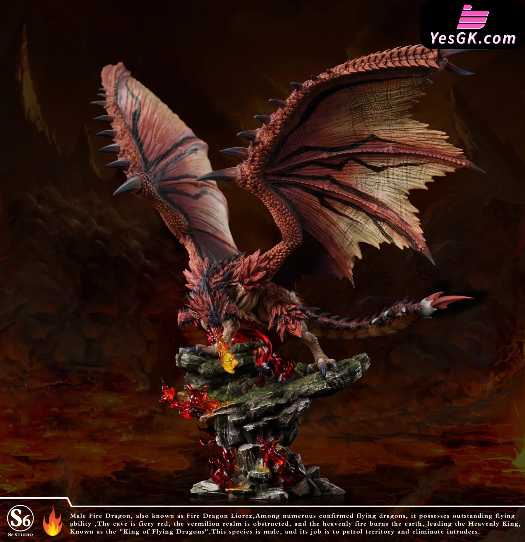 Monster Hunter Resonance Series 002 Rathalos Resin Statue - S6 Studio [Pre-Order] Deposit Others