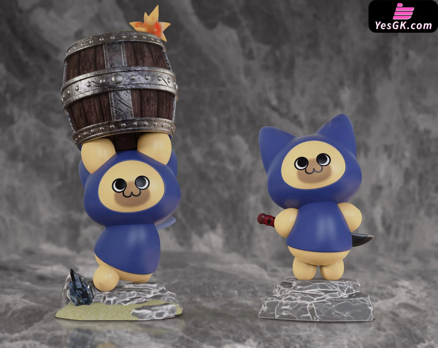 Monster Hunter Rise Felyne: Cat Use Barrel Bomb Resin Statue - Feimaoyingri Studio [Pre-Order]