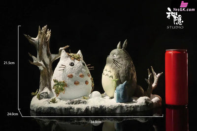 My Neighbor Totoro Encounter Series Totoro Playing in the Snow GK Statue - Shen Yin Studio [Pre-Order] Miyazaki Anime