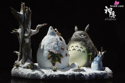 My Neighbor Totoro Encounter Series Totoro Playing in the Snow GK Statue - Shen Yin Studio [Pre-Order] Miyazaki Anime