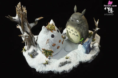 My Neighbor Totoro Encounter Series Totoro Playing in the Snow GK Statue - Shen Yin Studio [Pre-Order] Miyazaki Anime