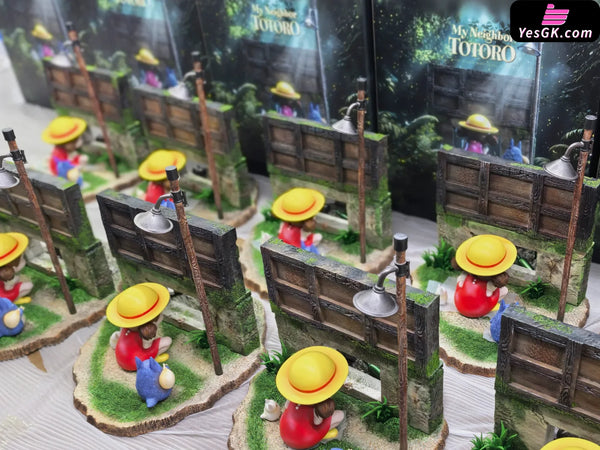 My Neighbor Totoro Hayao Miyazaki Desktop Series 05 The Happiest Search Mei Hide-and-Seek with Totoro GK Statue - Wu Yu