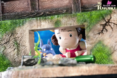 My Neighbor Totoro Hayao Miyazaki Desktop Series 05 The Happiest Search Mei Hide-and-Seek with Totoro GK Statue - Wu Yu