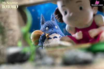 My Neighbor Totoro Hayao Miyazaki Desktop Series 05 The Happiest Search Mei Hide-and-Seek with Totoro GK Statue - Wu Yu
