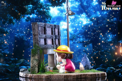 My Neighbor Totoro Hayao Miyazaki Desktop Series 05 The Happiest Search Mei Hide-and-Seek with Totoro GK Statue - Wu Yu
