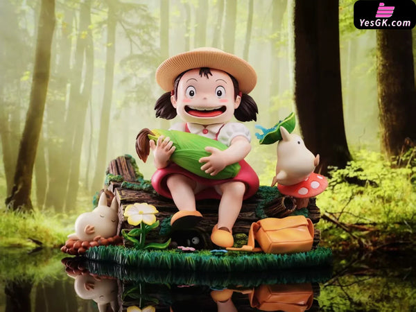 My Neighbor Totoro Hayao Miyazaki’s Ecological Scene Mei Holding Corn GK Statue - Long Miao Studio [In-Stock] - Full
