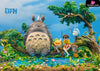 My Neighbor Totoro Miyazaki Hayao Desktop Small Scene Series #5 Fishing Resin Statue - Opm Studio