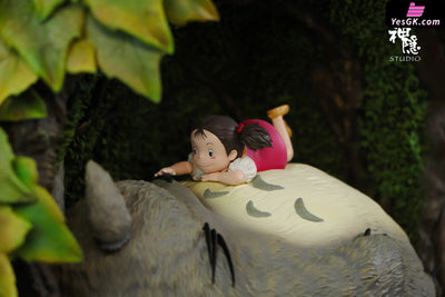 My Neighbor Totoro Silhouette Moment Series Resting in the Tree Hole GK Statue - Shen Yin Studio [Pre-Order] Miyazaki