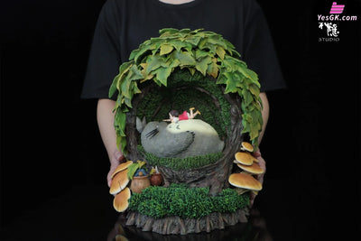 My Neighbor Totoro Silhouette Moment Series Resting in the Tree Hole GK Statue - Shen Yin Studio [Pre-Order] Miyazaki