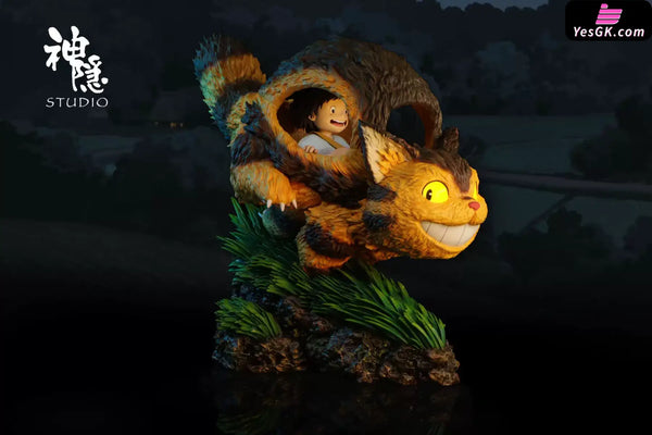 My Neighbor Totoro Silhouette Moments Series Mei & Kitten Bus GK Statue - Shen Yin Studio [Pre-Order] - Miyazaki Anime