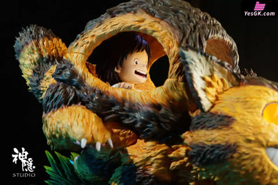 My Neighbor Totoro Silhouette Moments Series Mei & Kitten Bus GK Statue - Shen Yin Studio [Pre-Order] - Miyazaki Anime