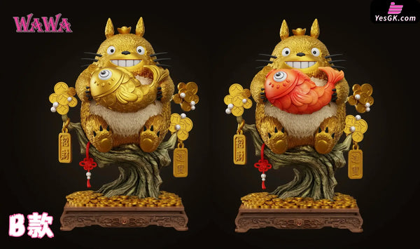 My Neighbor Totoro Wealth-Attracting Series Lucky Totoro Statue - WAWA Studio [In-Stock] - Full Payment / B Version