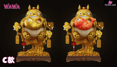 My Neighbor Totoro Wealth-Attracting Series Lucky Totoro Statue - WAWA Studio [In-Stock] - Full Payment / C Version