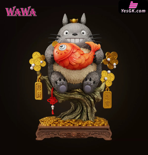 My Neighbor Totoro Wealth-Attracting Series Lucky Totoro Statue - WAWA Studio [In-Stock] - Miyazaki Anime