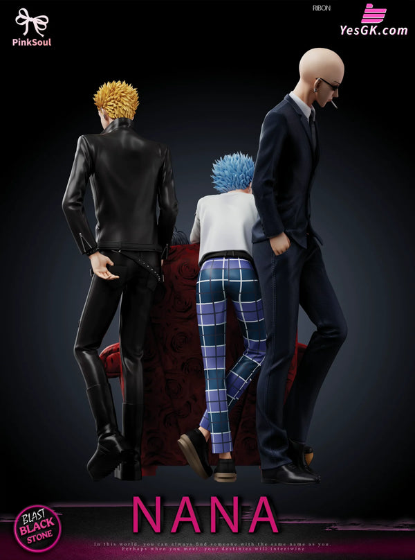 NANA Black Stones Osaki & Yasushi Takagi & Nobuo Terashima & Shinichi Okazaki 1/6 GK Statue - Pinksoul Studio