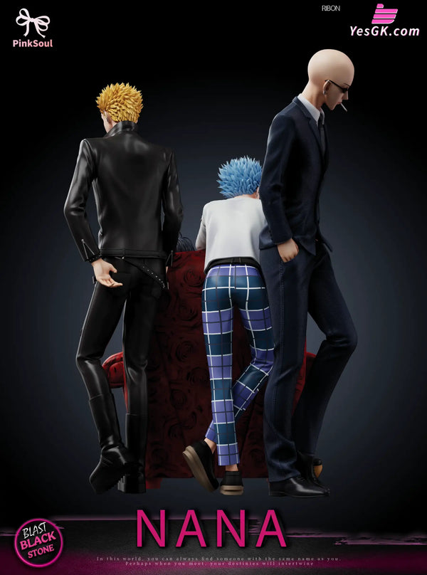 NANA Black Stones Osaki & Yasushi Takagi & Nobuo Terashima & Shinichi Okazaki 1/6 GK Statue - Pinksoul Studio