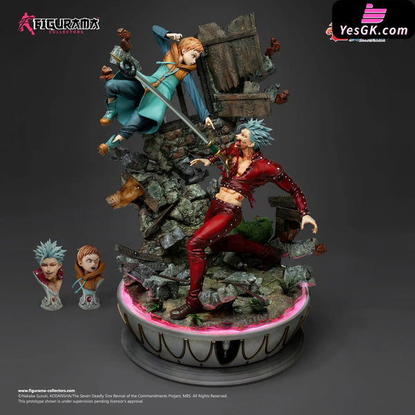 Nanatsu no Taizai Imashime no Fukkatsu Ban & King Elite Fandom 1/6 Scale Licensed Statue - Figurama Collectors