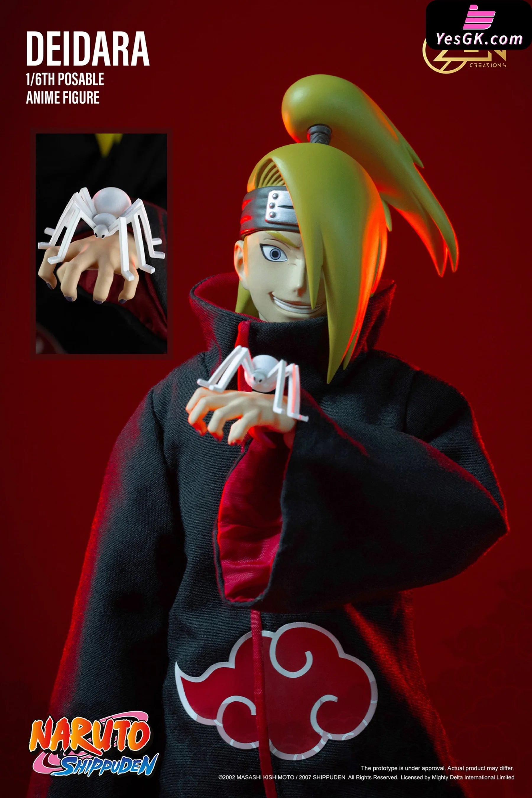 Naruto 1/6 Posable Anime Figure (PAF) Deidara - Zen Creations Studio [ –  YesGK