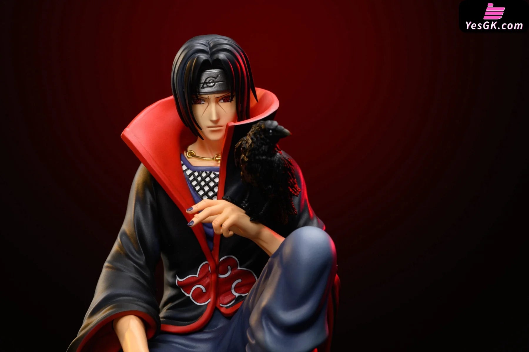 Naruto Akatsuki Series Sitting Posture 1 Uchiha Itachi Resin Statue