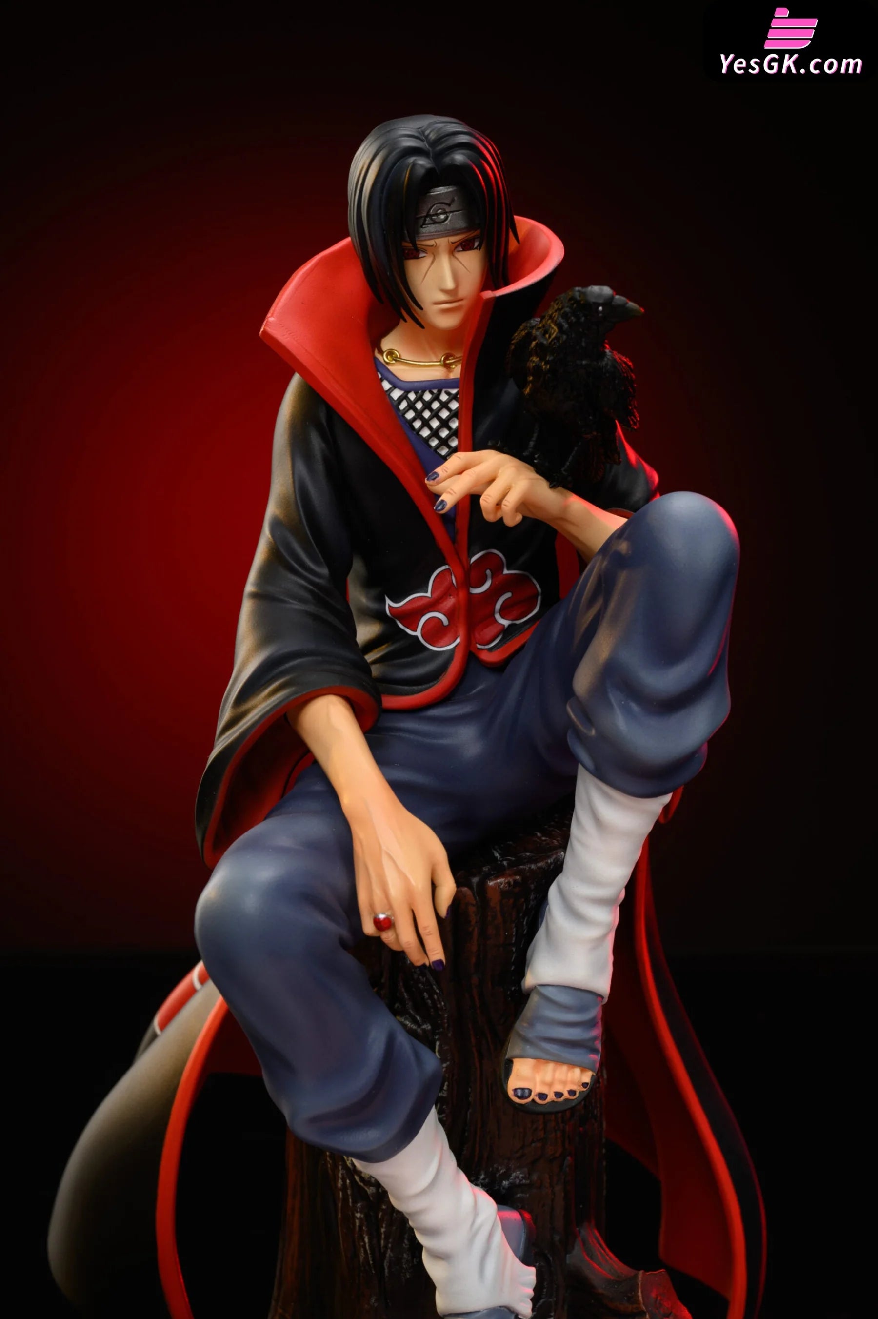 Naruto Akatsuki Series Sitting Posture 1 Uchiha Itachi Resin Statue