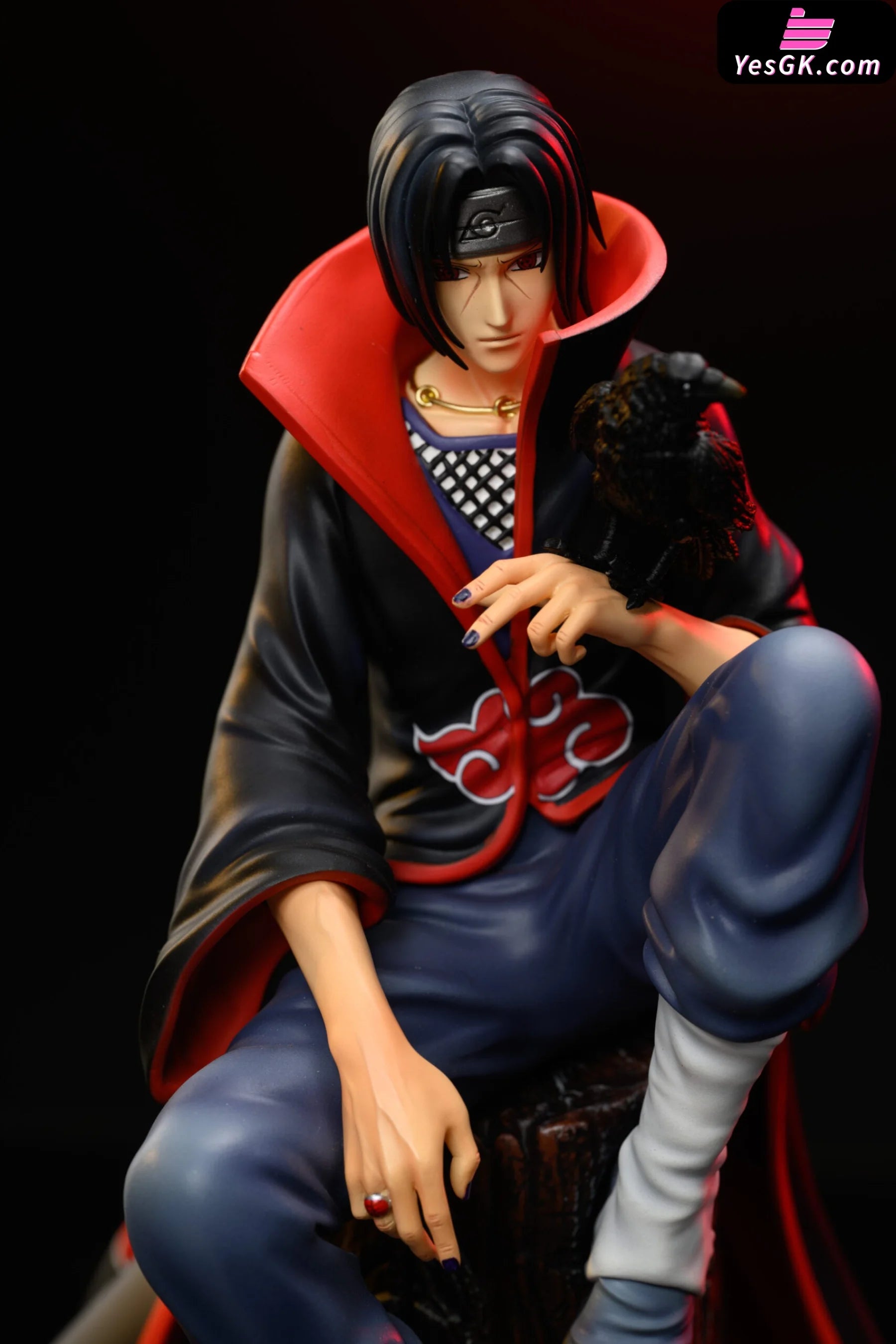 Naruto Akatsuki Series Sitting Posture 1 Uchiha Itachi Resin Statue