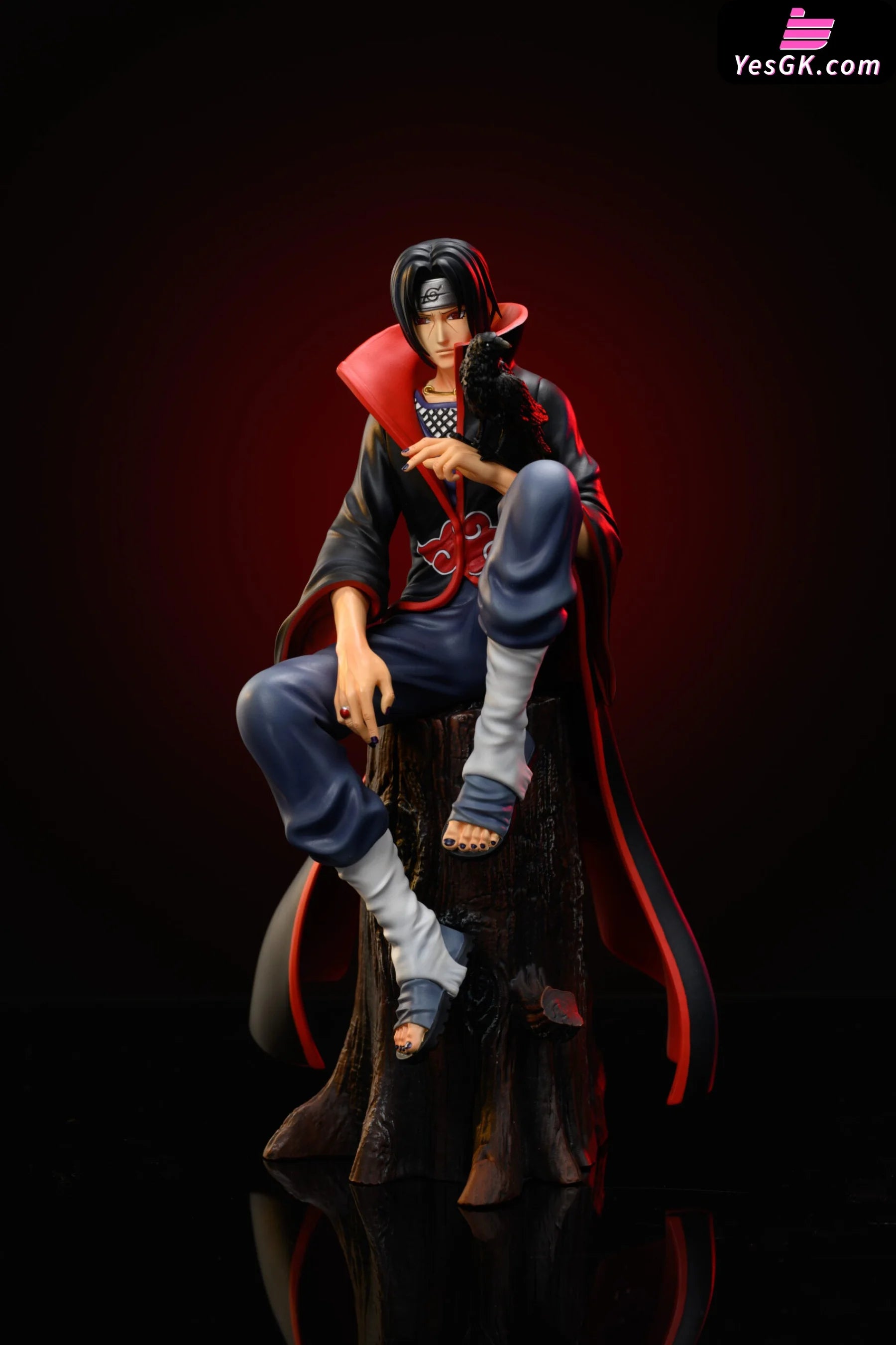 Naruto Akatsuki Series Sitting Posture 1 Uchiha Itachi Resin Statue