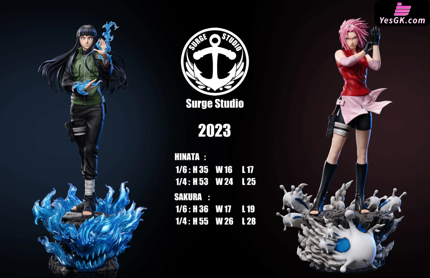 Naruto Haruno Sakura & Hyuuga Hinata Statue - Surge Studio [Pre-Order]
