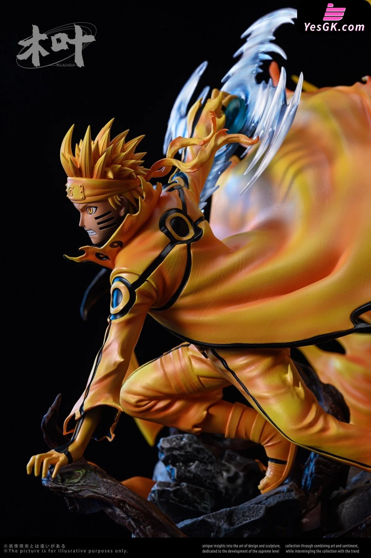 Naruto Ninetails Chakra Mode Resin Statue - Mu Ye Studio [Pre-Order]