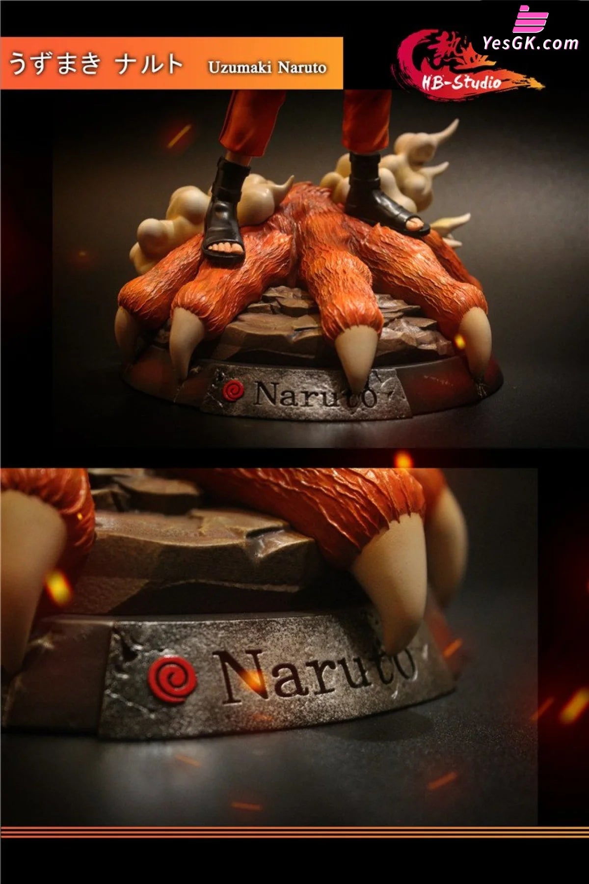 Naruto Uzumaki And Kurama Resin Statue - Hot Blood Studio [In Stock]