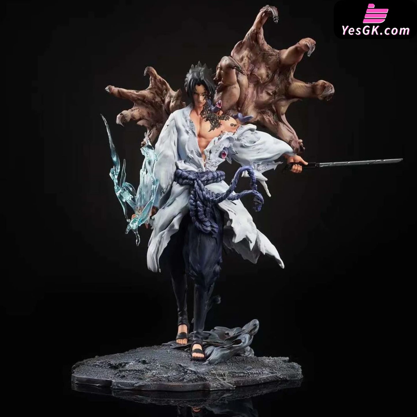 Narutocursed seal Sasuke Uchiha #3 Resin Statue - Iron Curtain Studio –  YesGK