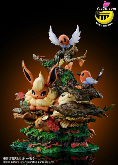 Nature Series Flareon & Cyndaquil & Dedenne & Fletchling Natural Scene GK Statue - MoonShadow Studio [Pre-Order] Others