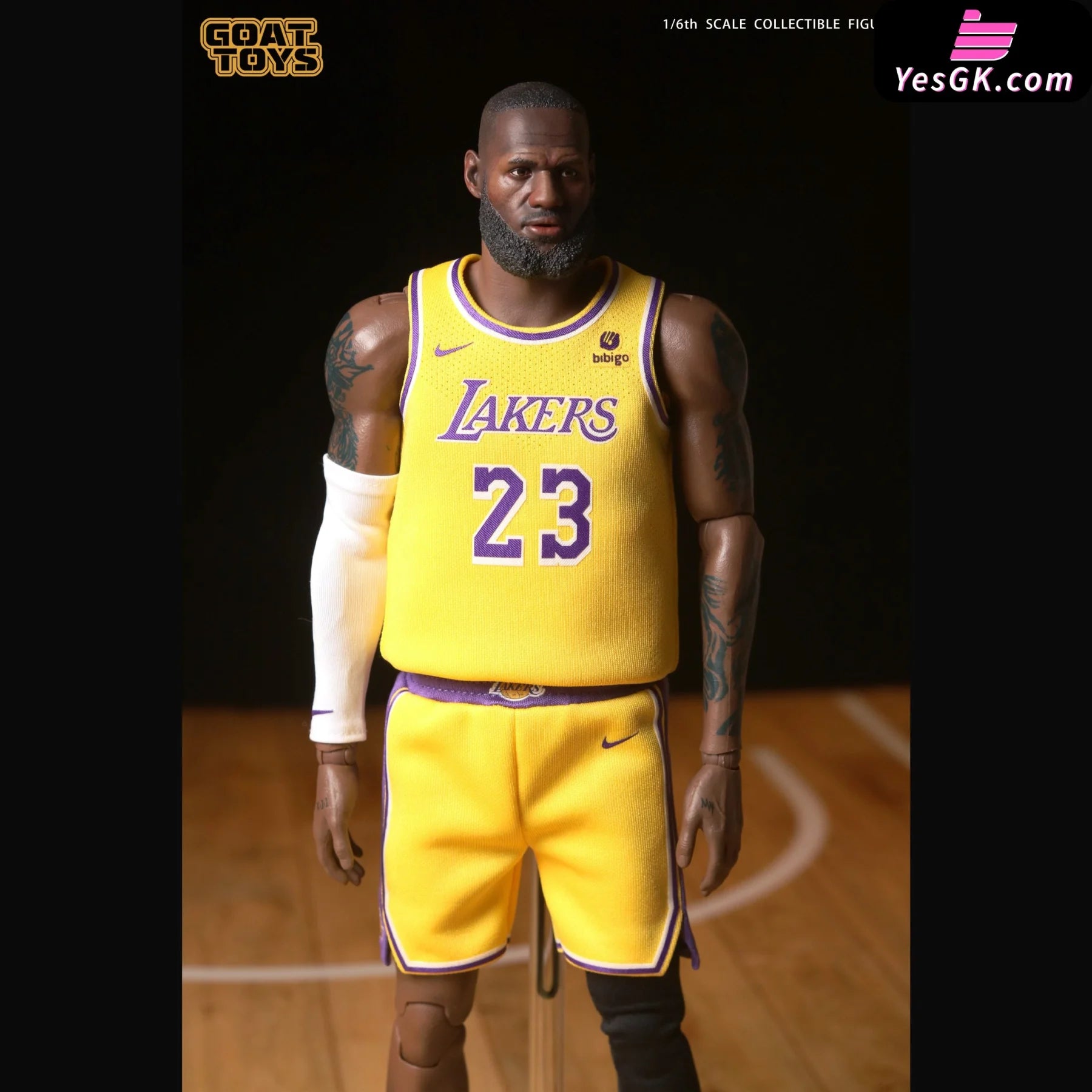 Nba Anniversary Limited Edition 1/6 Lebron James Lal Set Action Figure - Goat Toys Studio