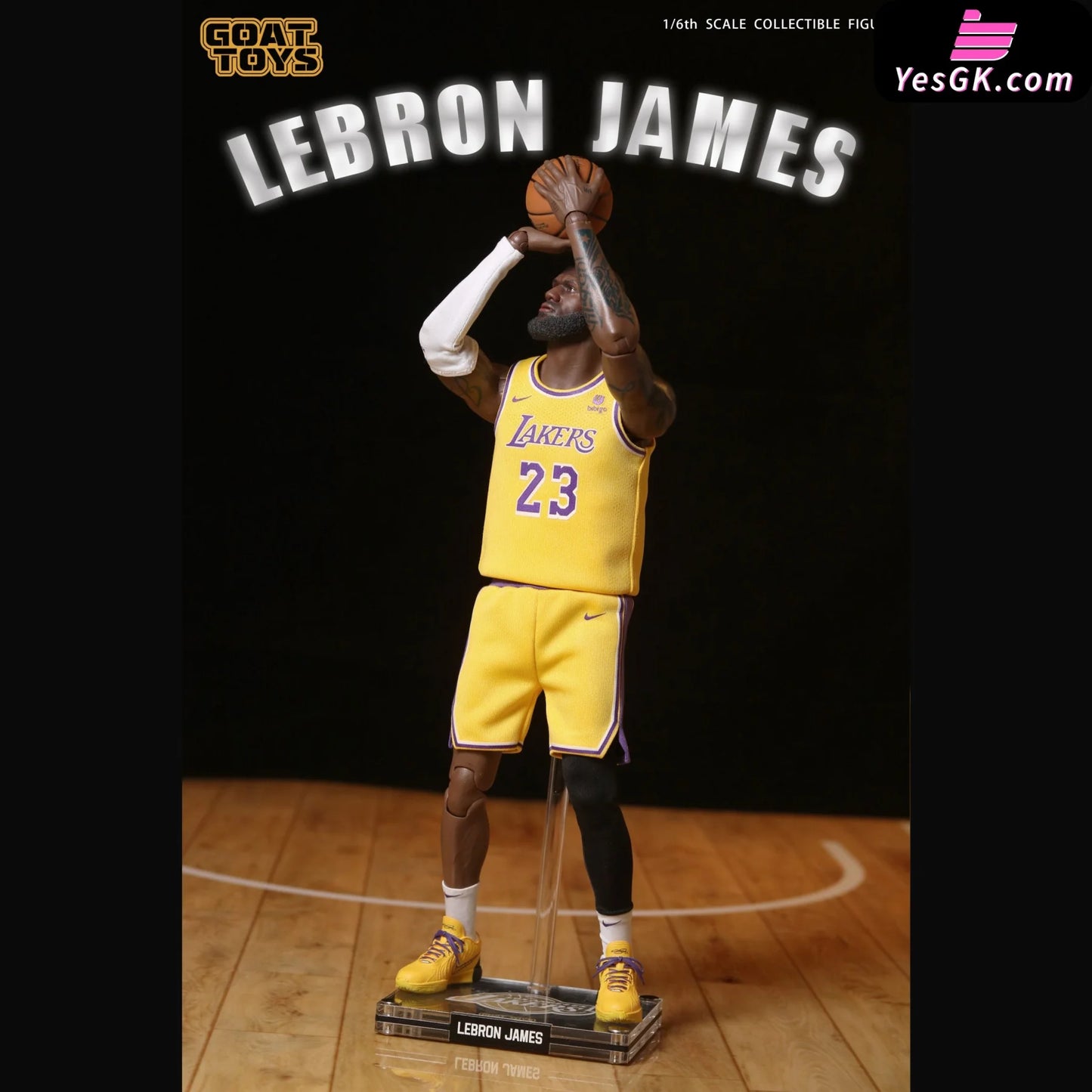 Nba Anniversary Limited Edition 1/6 Lebron James Lal Set Action Figure - Goat Toys Studio