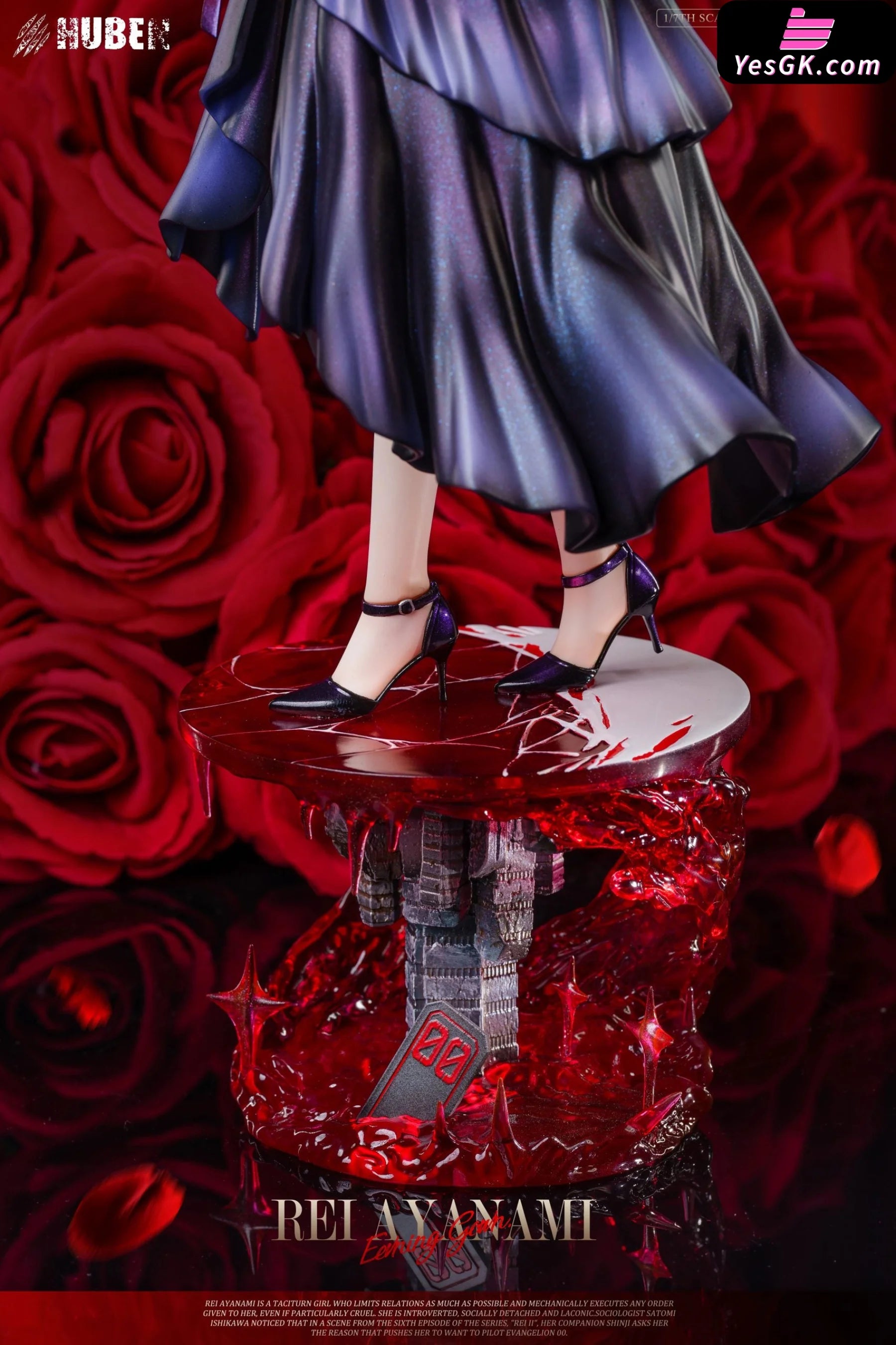 Neon Genesis Evangelion Black Wedding Dress Rei Ayanami Statue - Huben Studio [Pre-Order]