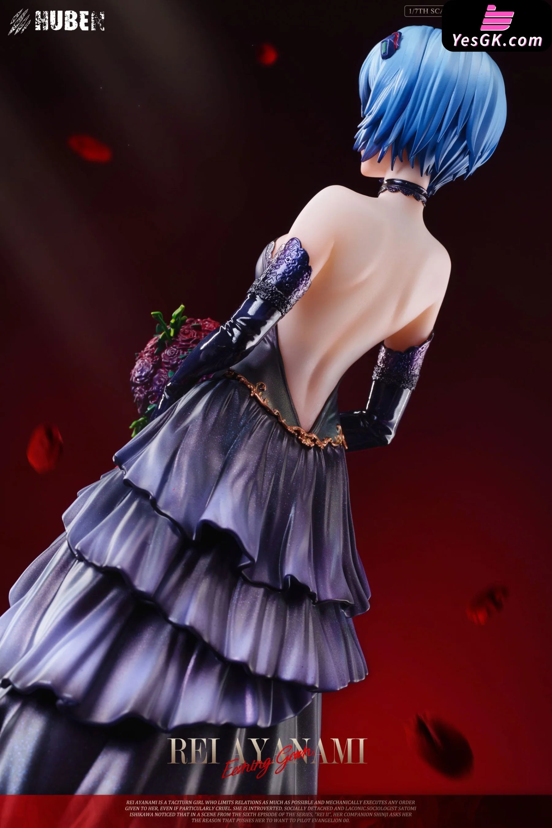 Neon Genesis Evangelion Black Wedding Dress Rei Ayanami Statue - Huben Studio [Pre-Order]