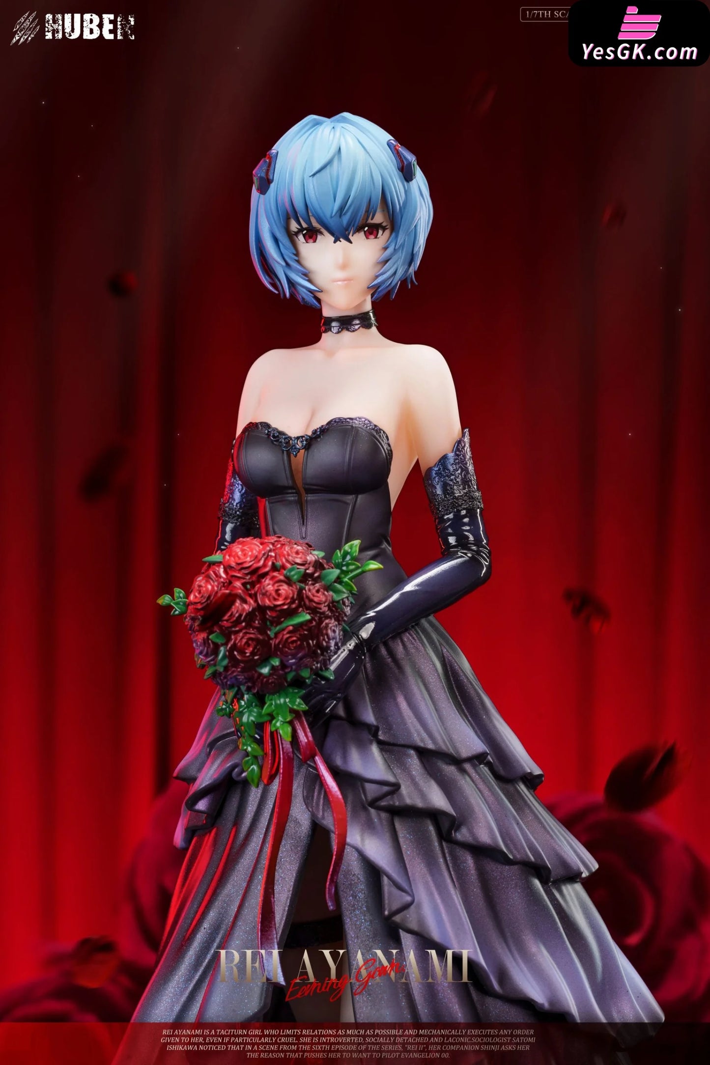 Neon Genesis Evangelion Black Wedding Dress Rei Ayanami Statue - Huben Studio [Pre-Order] Deposit /