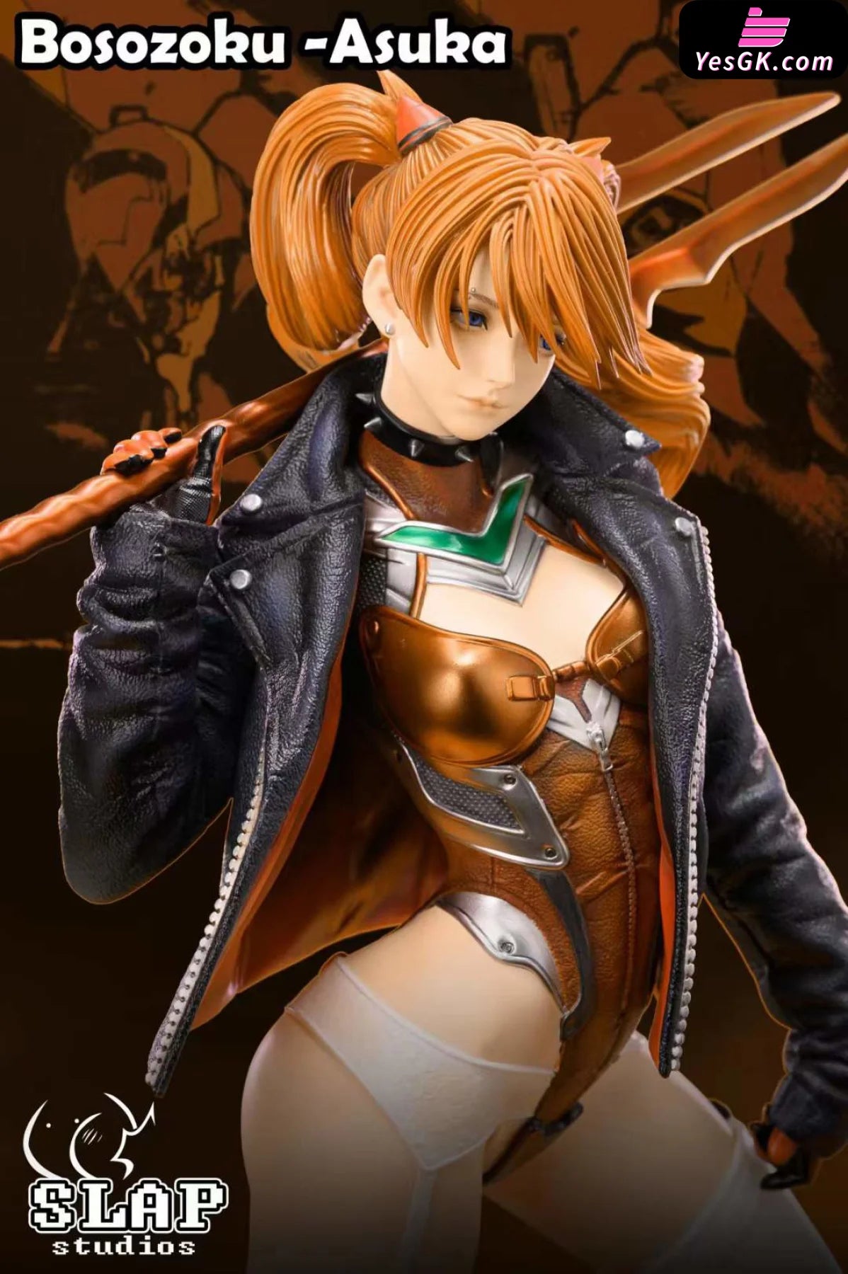 Neon Genesis Evangelion Bosozoku Series First: Soryu Asuka Langley & Harley Quinn Statue - Slap