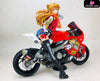 Neon Genesis Evangelion Motorcycle Soryu Asuka Langley & Ayanami Rei Statue - Dragon Stone Studio