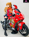 Neon Genesis Evangelion Motorcycle Soryu Asuka Langley & Ayanami Rei Statue - Dragon Stone Studio