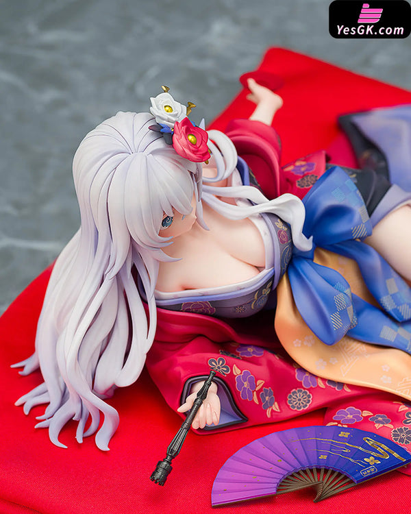 Neptunia x SENRAN KAGURA: Ninja Wars Black Heart Noireu Kimono 1/7 Scale Figure (Licensed) - KADOKAWA [In-Stock] - Full